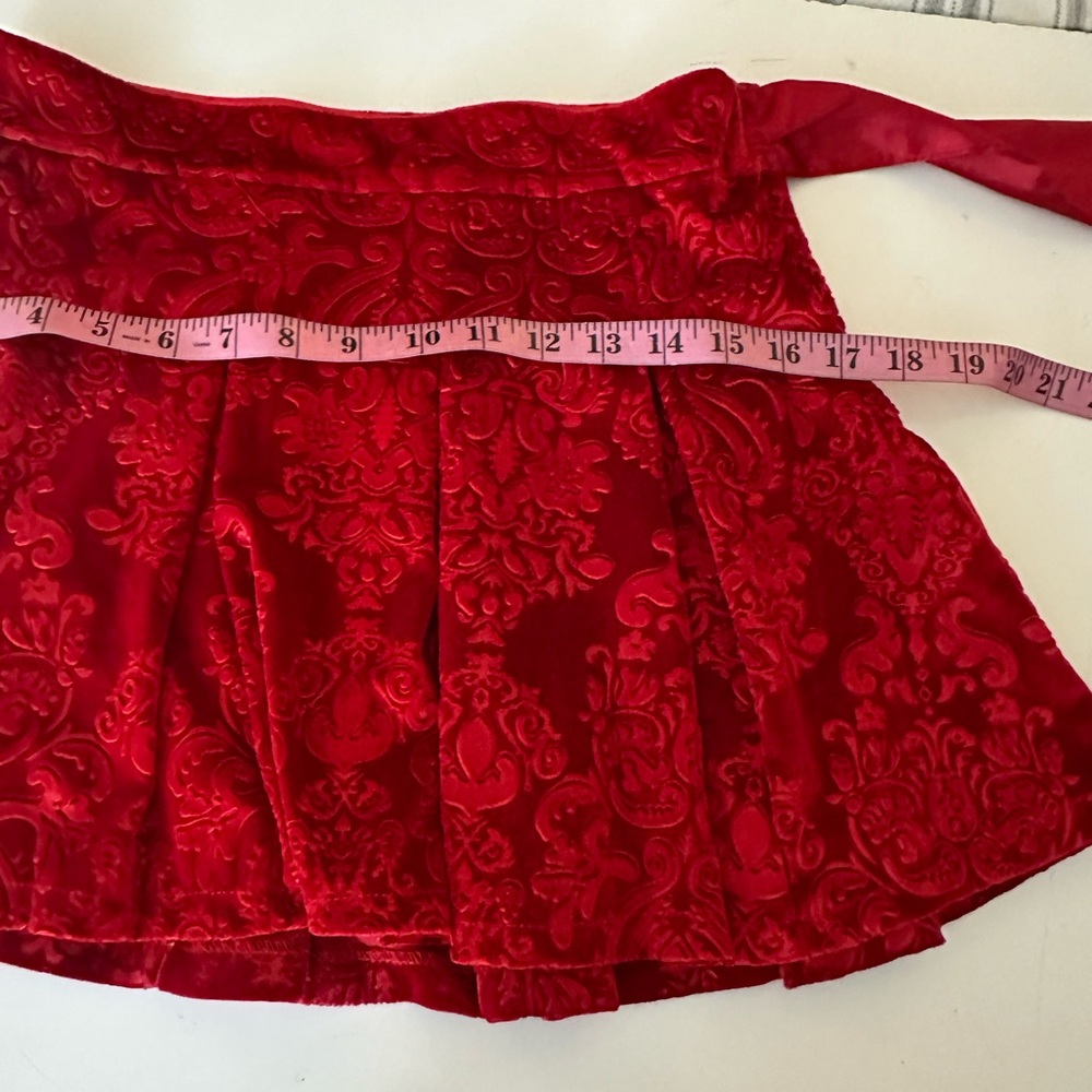 Sugar Thrillz/Dolls Kill Red December Dilemma Embossed Brocade Mini Skirt NWT S - Picture 15 of 16